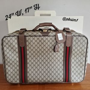 Gucci vintage luggage bag, suitcase with box!